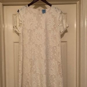 CeCe White Lace Dress, Size 10